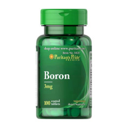 Бор (Boron) 3 мг, Puritan's Pride, 100 табл