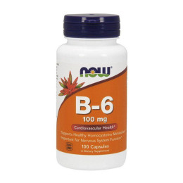 Вітамін B6 (Vitamin B6) 100 мг, Now Foods, 100 капсул