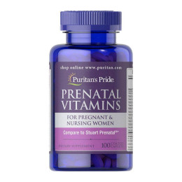 Вітаміни для вагітних (Prenatal Vitamins), Puritan's Pride, 100 каплет