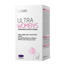 Вітаміни та мінерали для жінок (Ultra Women's), VP Lab, 90 м'яких капсул