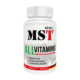 Вітаміни та мінерали All Vitamins, MST, 120 табл, Полуниця