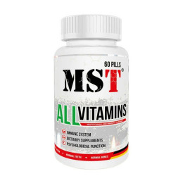 Вітаміни та мінерали All Vitamins, MST, 60 табл, Полуниця