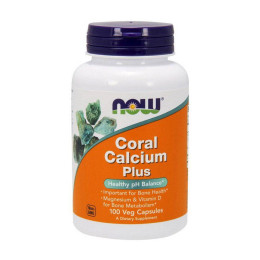 Кораловий кальцій (Coral Calcium Plus), Now Foods, 100 веган капсул