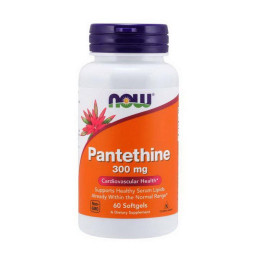 Пантетин (Pantethine) 300 мг, Now Foods, 60 м'яких капсул