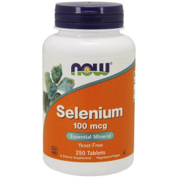 Селен (Selenium) 100 мкг, Now Foods, 250 табл