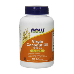 Кокосова олія (Virgin Coconut Oil) 1000 мг, Now Foods, 120 м'яких капсул