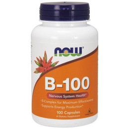 Комплекс В-100 для нервової системи (Nervous System Health), Now Foods, 100 капсул.