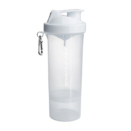 Шейкер SmartShake Slim NEON Pure White 500 мл Чисто білий