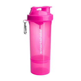 Шейкер SmartShake Slim NEON Pink, 500 мл, Рожевий