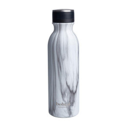 Пляшка для води SmartShake Bohtal Insulated Flask White Marble, 600 мл