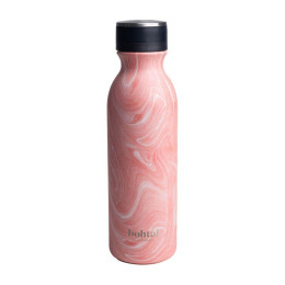 Пляшка для води SmartShake Bohtal Insulated Flask Pink Marble, 600 мл