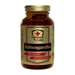 Ашвагандха (Ashwagandha) 143 мг, Immune Labs, 100 капсул