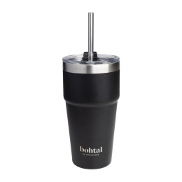 Термостакан із кришкою (Bohtal Insulated Travel Mug), SmartShake, 600 мл, Чорний