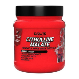 Л-Цитрулін малат (Citrulline Malate), Evolite Nutrition, 300 г, Вишня