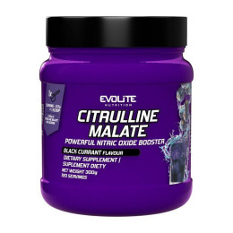 Л-Цитрулін малат (Citrulline Malate), Evolite Nutrition, 300 г, Чорна смородина