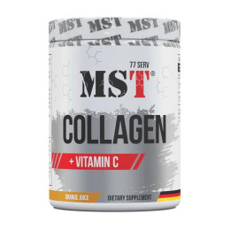 Колаген з Вітаміном Ц (Collagen + Vitamin C), MST, 500,5 г, Апельсиновий сік