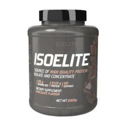 Сироватковий протеїн ізолят Evolite Nutrition Iso Elite 2000 г, Шоколад