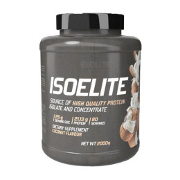 Сироватковий протеїн ізолят Evolite Nutrition Iso Elite 2000 г, Кокос