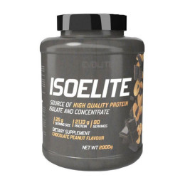 Сироватковий протеїн ізолят Evolite Nutrition Iso Elite 2000 г, Шоколадний арахіс