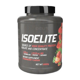 Сироватковий протеїн ізолят Evolite Nutrition Iso Elite 2000 г, Полуниця