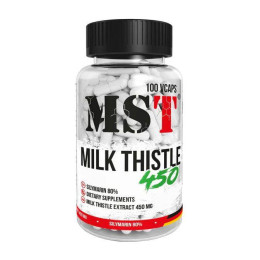 Розторопша плямиста (Milk Thistle) 450 мг, MST, 100 капсул