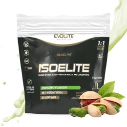 Сироватковий протеїн ізолят Evolite Nutrition Iso Elite 500 г, Фісташка