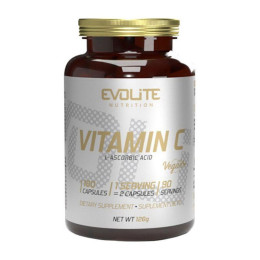 Вітамін Ц (Vitamin C) 500 мг, Evolite Nutrition, 180 капсул