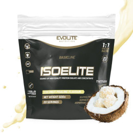 Сироватковий протеїн ізолят Evolite Nutrition Iso Elite 500 г, Кокосове пралине