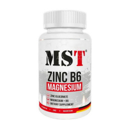 Цинк магній та Вітамін Б6 (Zinc Magnesium B6), MST, 60 капсул