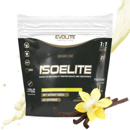 Сироватковий протеїн ізолят Evolite Nutrition Iso Elite 500 г, Ваніль