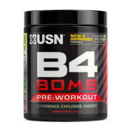 Передтренувальний комплекс USN Atom Bomb Pre-Workout Shot 180 г, Вишня