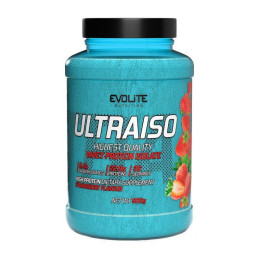 Сироватковий протеїн ізолят Evolite Nutrition Ultra Iso 900 г, Полуниця