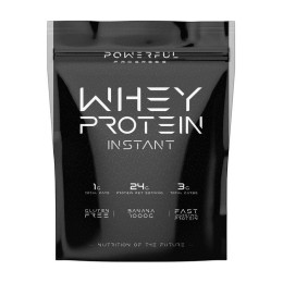 Сироватковий протеїн ізолят Powerful Progress 100% Whey Protein 1000 г, Банан