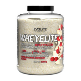 Сироватковий протеїн Evolite Nutrition Whey Elite 2000 г, Малина з білого шоколаду.