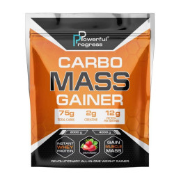 Карбо вуглеводи Powerful Progress Carbo Mass Gainer 4000 г, Полуниця