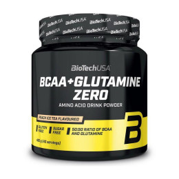 Амінокислоти BCAA + Glutamine ZERO BioTech 480 г, Лимон