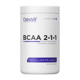 Амінокислоти BCAA 2-1-1 OstroVit 400 г, Чистий