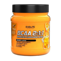 Амінокислоти BCAA 2:1:1 Evolite Nutrition 400 г, Апельсин