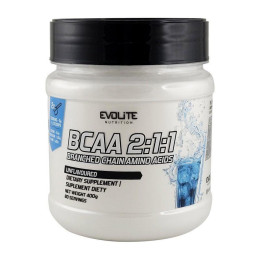 Амінокислоти BCAA 2:1:1 Evolite Nutrition 400 г, Неароматизований