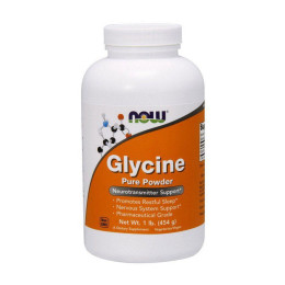 Гліцин у порошку NOW (Glycine Pure Powder) 454 г