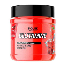 Глютамін у порошку Evolite Nutrition (Glutamine) 400 г, Полуниця