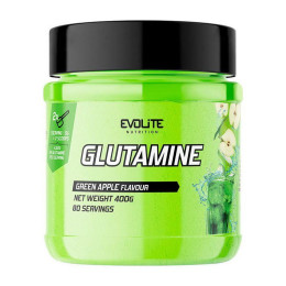 Глютамін у порошку Evolite Nutrition (Glutamine) 400 г, Зелене яблуко