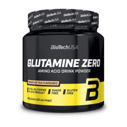 Глютамін BioTech (Glutamine Zero) у порошку 300 г, Персиковий чай з льодом