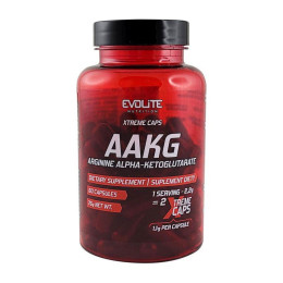 Л-Аргінін альфа-кетоглютарат Evolite Nutrition (AAKG Extreme) 60 капсул