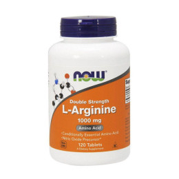 Л-Аргінін NOW (L-Arginine) 1000 мг 120 табл