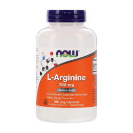 Л-Аргінін NOW (L-Arginine) 700 мг 180 веган капсул