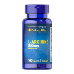 Л-Аргінін Puritan's Pride (L-Arginine) 500 мг 100 капсул