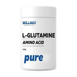 Л-Глютамін у порошку Willmax (L-Glutamine) 400 г, Чистий