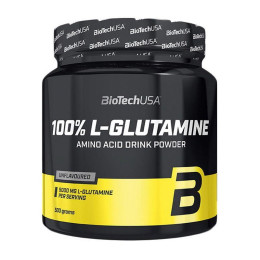 Л-Глютамін BioTech (100% L-Glutamine) 500 г, Неприправлений