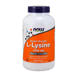 Л-Лізин NOW (L-Lysine) 1000 мг 250 табл